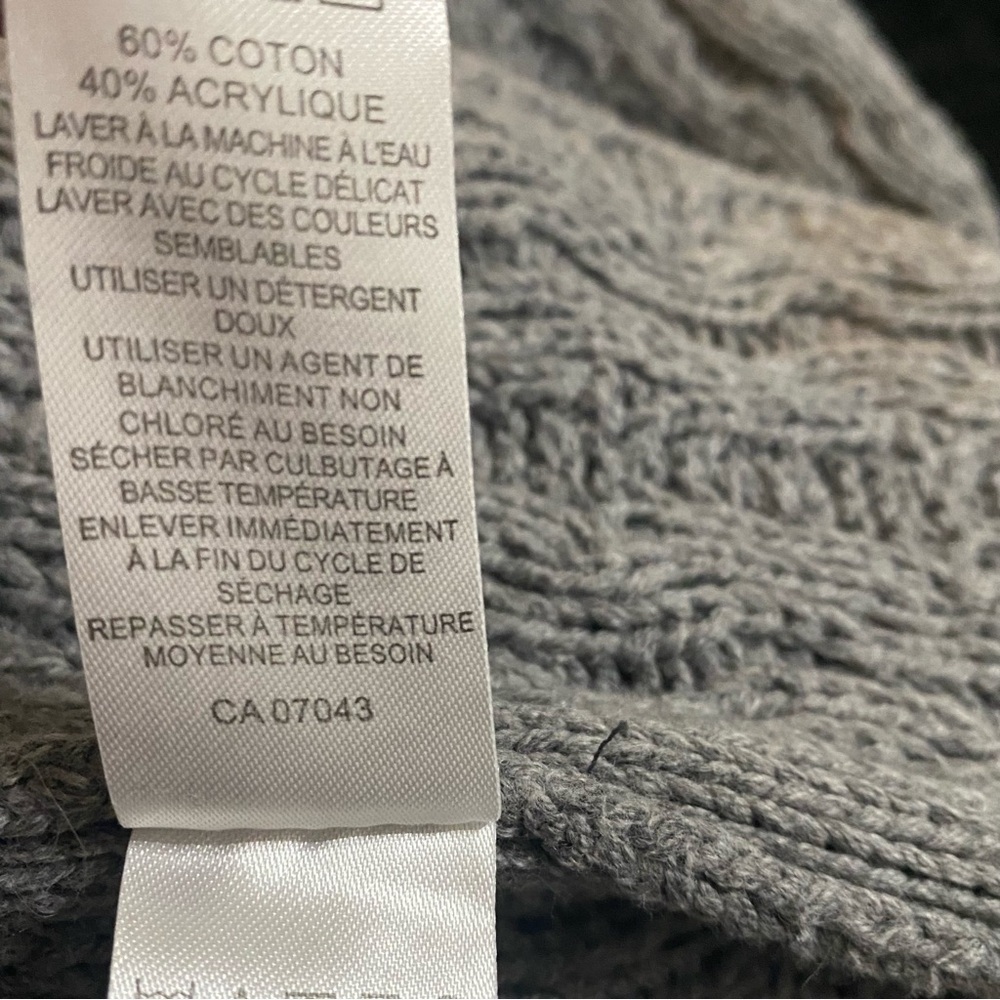 Between Me And You Ladies Sweater Gray Pull Over Oversized Cowl Neck - Picture 11 of 16